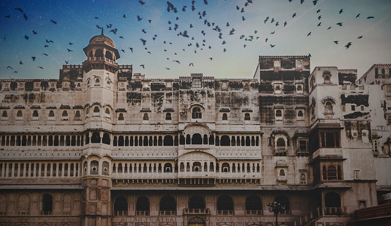 white-architecture-building-bikaner-rajasthan-india