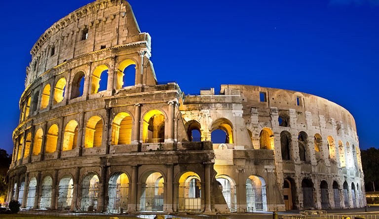 colosseum-at-dust-rome-italy